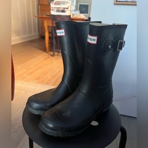 Matte Black Hunter Boots